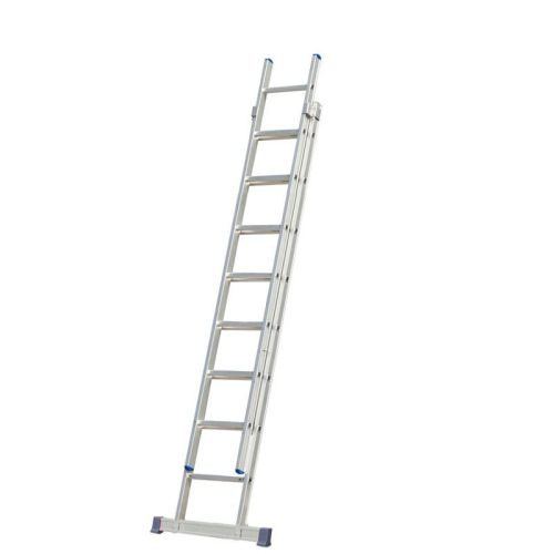 Goldpunkt Schiebeleiter 2-tlg. Mod. 200 - Sprossenanzahl: 2 x 8, Arbeitshöhe max: ca. 4,70 m