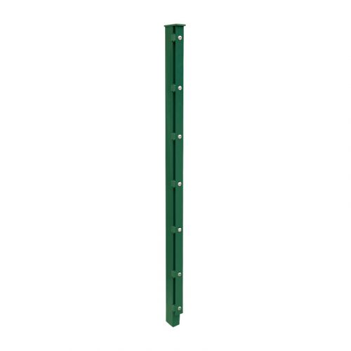 Zaunpfosten Mod. A - Ausführung: grün beschichtet, für Zaunhöhe: 183 cm, Länge: 240 cm, Befestigungspunkte: 10