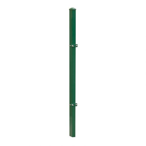 Zaunpfosten Mod. U - Ausführung: grün beschichtet, für Zaunhöhe: 203 cm, Länge: 260 cm, Befestigungspunkte: 4