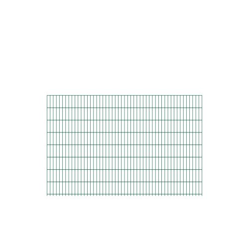 Doppelstabmattenzaun David 6/5/6 mm - Ausführung: grün beschichtet, Höhe: 163 cm, Länge: 251 cm