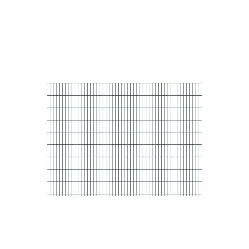 Doppelstabmattenzaun David 6/5/6 mm - Ausführung: anthrazit beschichtet, Höhe: 183 cm, Länge: 251 cm
