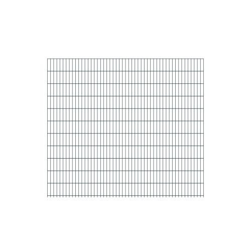 Doppelstabmattenzaun David 6/5/6 mm - Ausführung: anthrazit beschichtet, Höhe: 223 cm, Länge: 251 cm