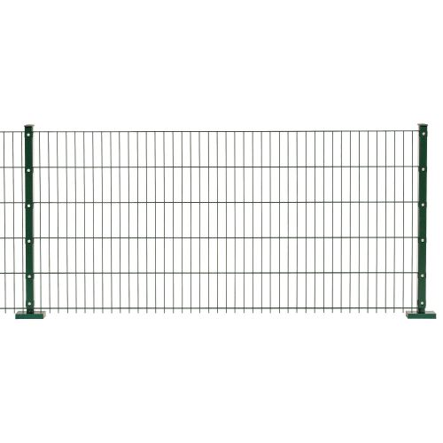 Doppelstabmattenzaun David 6/5/6 mm - Ausführung: grün beschichtet, Höhe: 223 cm, Länge: 251 cm