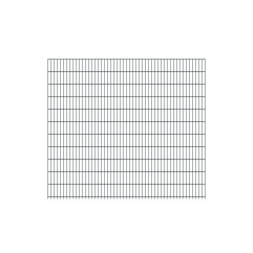 Doppelstabmattenzaun Goliath 8/6/8 mm - Ausführung: anthrazit beschichtet, Höhe: 223 cm, Länge: 251 cm