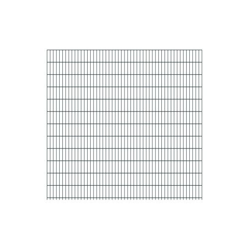 Doppelstabmattenzaun Goliath 8/6/8 mm - Ausführung: anthrazit beschichtet, Höhe: 243 cm, Länge: 251 cm