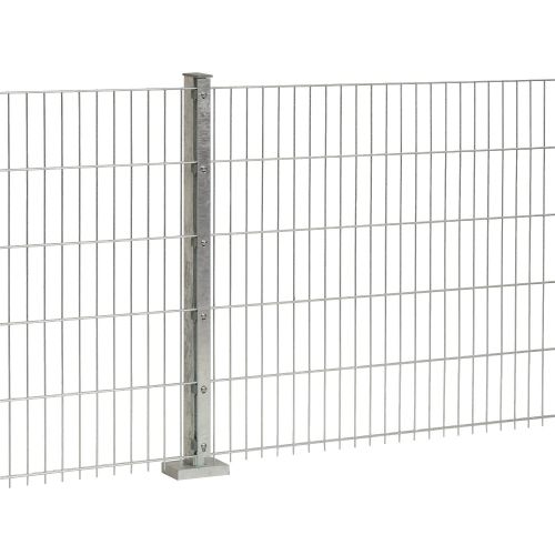 Doppelstabmattenzaun Goliath 8/6/8 mm - Ausführung: verzinkt, Höhe: 103 cm, Länge: 251 cm
