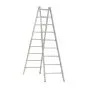 Alu-Sprossen Stehleiter Mod. 000 - Sprossenanzahl: 2 x 9, Länge: 2,68 m