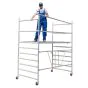 Alu Klappgerüst Mod. 178/250 - Länge: 2,50 m, Breite: 1,30 m, max. Arbeitshöhe: 4 m