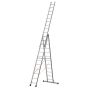 Euro-Profi Mehrzweckleiter 3-tlg. Mod. S307 - Sprossenanzahl: 3 x 12, max. Arbeitshöhe: 9,30 m