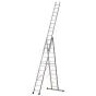 Euro-Profi Mehrzweckleiter 3-tlg. Mod. S307 - Sprossenanzahl: 3 x 12, max. Arbeitshöhe: 9,30 m
