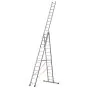 Euro-Profi Mehrzweckleiter 3-tlg. Mod. S307 - Sprossenanzahl: 3 x 14, max. Arbeitshöhe: 10,70 m