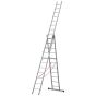 Goldpunkt Mehrzweckleiter 3-tlg. Mod. 300 - Sprossenanzahl: 3 x 11