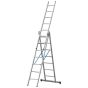 Goldpunkt Mehrzweckleiter 3-tlg. Mod. 300 - Sprossenanzahl: 3 x 7