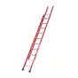 Schiebeleiter Fiberglas Mod. 4322 - Sprossenanzahl: 2 x 8, Länge max.: 409 cm