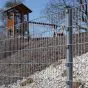 Zaunpfosten Mod. P - Ausführung: verzinkt, für Zaunhöhe: 83 cm, Länge: 130 cm, Befestigungspunkte: 5