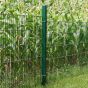 Zaunpfosten Mod. U - Ausführung: grün beschichtet, für Zaunhöhe: 223 cm, Länge: 280 cm, Befestigungspunkte: 4