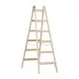 Holzleiter Doppelleiter Mod. HZ - Sprossenanzahl: 2 x 6, Länge: 1,96 m