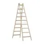 Holzleiter Doppelleiter Mod. HZ - Sprossenanzahl: 2 x 9, Länge: 2,86 m