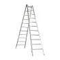 Alu-Sprossen Stehleiter für Maler Mod. M - Sprossenanzahl: 2 x 11, Länge: ca. 3,55 m