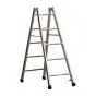Alu-Sprossen Stehleiter Mod. S305 - Sprossenanzahl: 2 x 5, Länge: 1,55 m