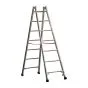 Alu-Sprossen Stehleiter Mod. S305 - Sprossenanzahl: 2 x 7, Länge: 2,10 m