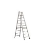 Alu-Sprossen Stehleiter Mod. S305 - Sprossenanzahl: 2 x 10, Länge: 2,95 m