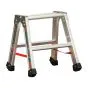 Alu-Stufen Stehleiter Mod. S30577 - Stufenanzahl: 2 x 2, Länge: 0,50 m