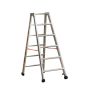 Alu-Stufen Stehleiter Mod. S30577 - Stufenanzahl: 2 x 6, Länge: 1,50 m