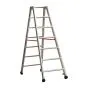 Alu-Stufen Stehleiter Mod. S30577 - Stufenanzahl: 2 x 7, Länge: 1,75 m
