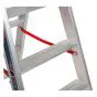 Alu-Stufen Stehleiter Mod. S30577 - Stufenanzahl: 2 x 4, Länge: 1,00 m
