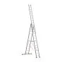 Euro-Profi Mehrzweckleiter 3-tlg. Mod. S307 - Sprossenanzahl: 3 x 14, max. Arbeitshöhe: 10,70 m