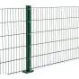 Doppelstabmattenzaun David 6/5/6 mm - Ausführung: grün beschichtet, Höhe: 143 cm, Länge: 251 cm