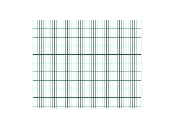 Doppelstabmattenzaun Goliath 8/6/8 mm - Ausführung: grün beschichtet, Höhe: 203 cm, Länge: 251 cm