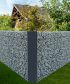 Eckverbinder für Gabionenwand Easy - Ausführung: verzinkt, Höhe: 103 cm