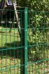 Zaunpfosten Mod. A - Ausführung: grün beschichtet, für Zaunhöhe: 143 cm, Länge: 148,5 cm, Befestigungspunkte: 8