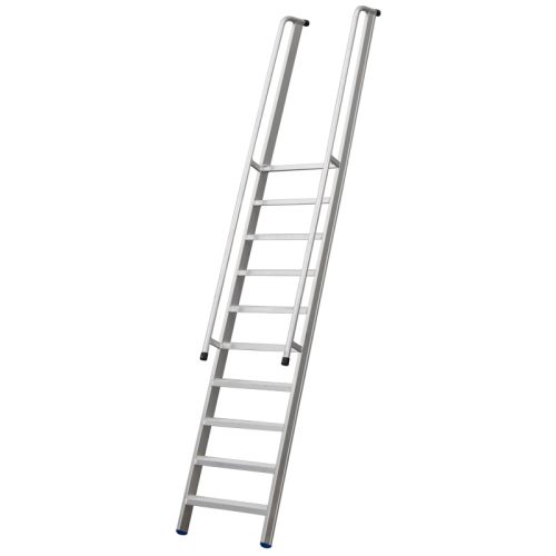 Profi Stufenleiter Mod. 222 mit 2 Handläufen - Stufenanzahl: 10, Länge: 3,80 m