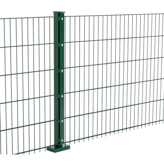 Doppelstabmattenzaun Goliath 8/6/8 mm - Ausführung: grün beschichtet, Höhe: 223 cm, Länge: 251 cm