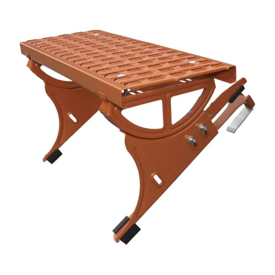 Universal Trittflächenset - Ausführung: ziegelrot beschichtet, Trittfläche: 480 x 250 mm