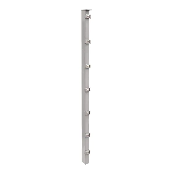 Zaunpfosten Mod. P - Ausführung: verzinkt, für Zaunhöhe: 63 cm, Länge: 110 cm, Befestigungspunkte: 4