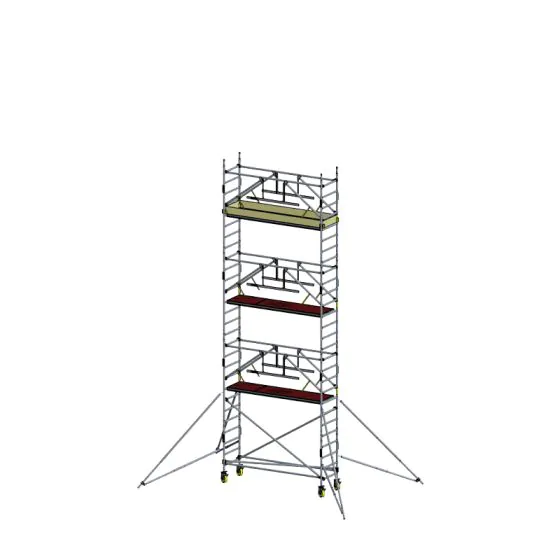 Alu Fahrgerüst Mod. D neue Norm SAFE - Breite: 0,70 m - Gerüstl.: 2,50 m, Arbeitsh.: 8,30 m