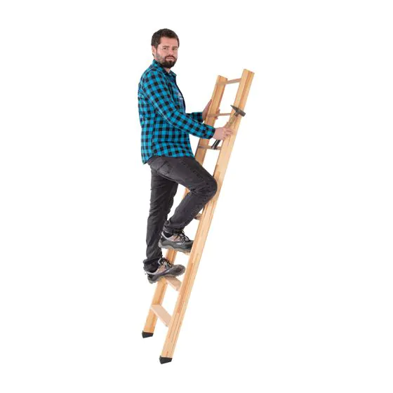 Holzleiter Stufenanlegeleiter
