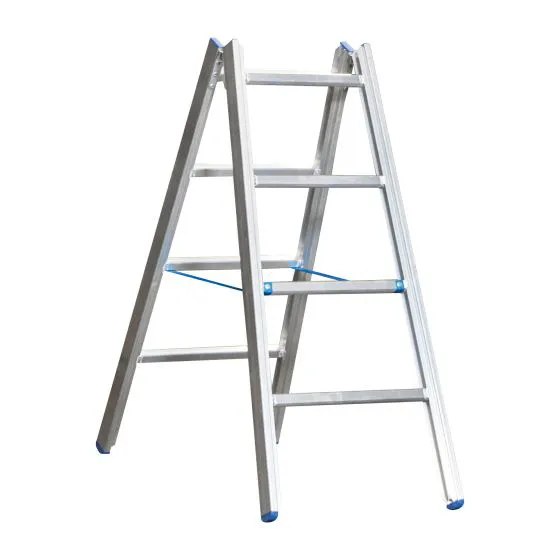 Alu-Sprossen Stehleiter für Maler Mod. M - Sprossenanzahl: 2 x 4, Länge: ca. 1,45 m