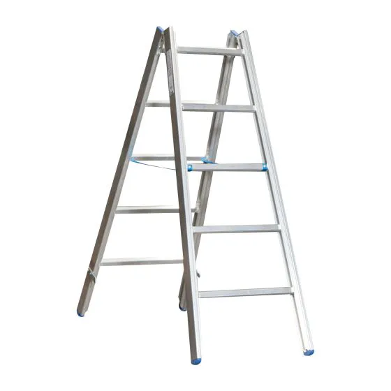 Alu-Sprossen Stehleiter für Maler Mod. M - Sprossenanzahl: 2 x 5, Länge: ca. 1,75 m