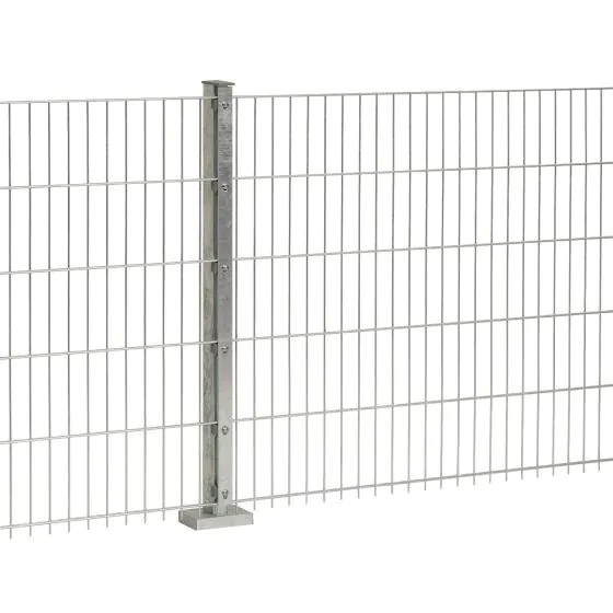 Doppelstabmattenzaun Goliath 8/6/8 mm - Ausführung: verzinkt, Höhe: 63 cm, Länge: 251 cm