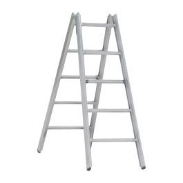 Alu-Sprossen Stehleiter Mod. 000 - Sprossenanzahl: 2 x 5, Länge: 1,50 m