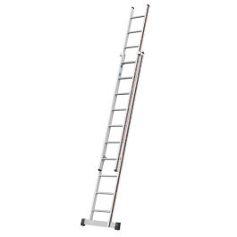 Euro-Profi Schiebeleiter 2-tlg. Mod. S302 - Sprossenanzahl: 2 x 10, Länge max.: ca. 4,95 m