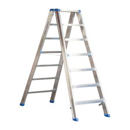 Alu-Stufen Stehleiter Mod. SL - Stufenanzahl: 7, Länge: 1,66 m