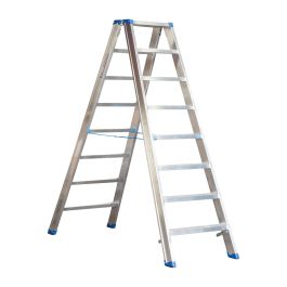Alu-Stufen Stehleiter Mod. SL - Stufenanzahl: 8, Länge: 1,89 m