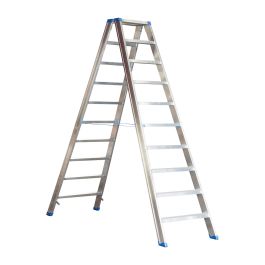 Alu-Stufen Stehleiter Mod. SL - Stufenanzahl: 10, Länge: 2,35 m