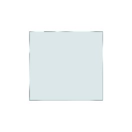 Verbundsicherheitsglas mattweiß - Maße: 800 x 750 mm, m²: 0,60, Glasstärke: 8,76 mm